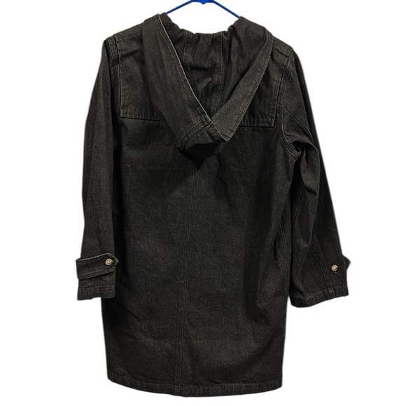 Denim Co Denim Removable Fleece Blanket Lined Toggle Button Pocket Coat Womens S - Picture 7 of 14